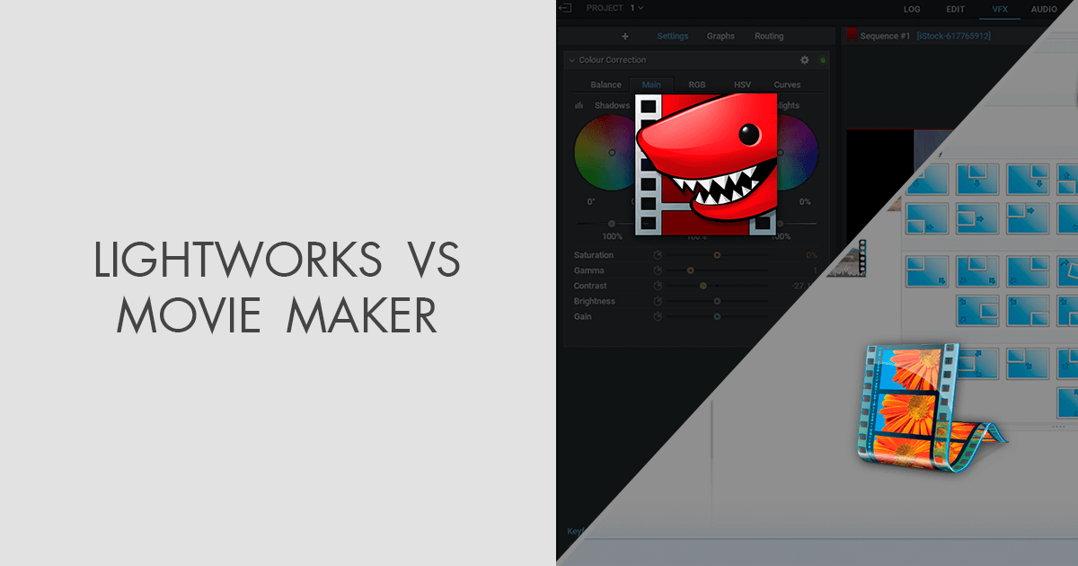 vsdc free video editor vs lightworks