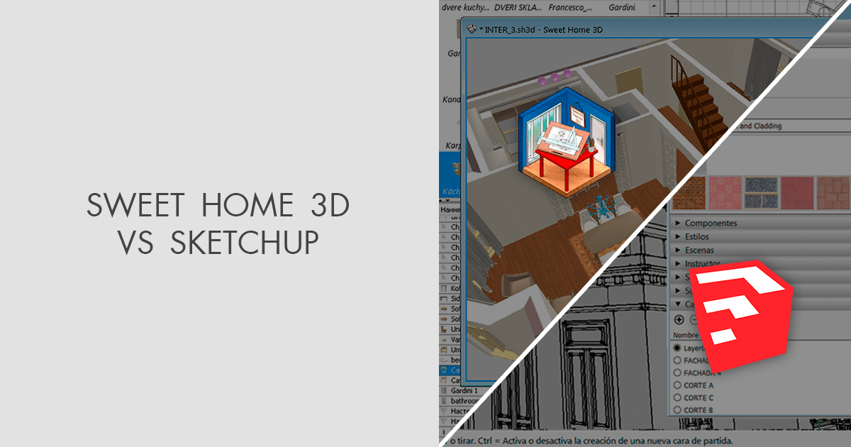 sweet home 3d vs sketchup