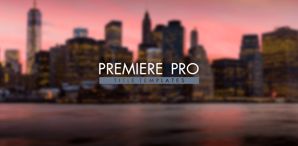 free titles for premiere pro