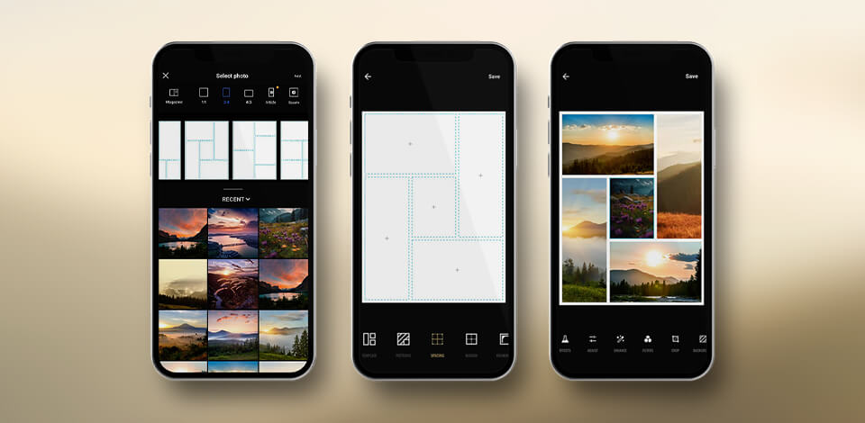 image grid app