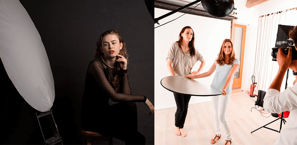 using reflector photography