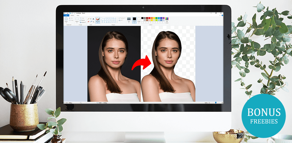 corel photo paint remove white background