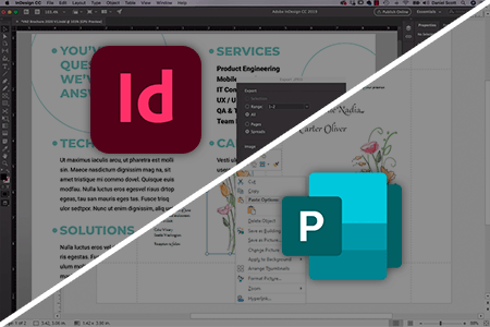move project from publisher to indesign