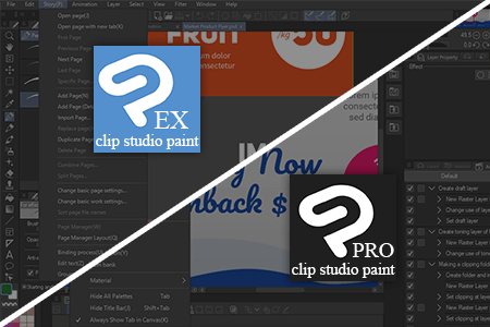clip studio paint pro vs manga studio 5