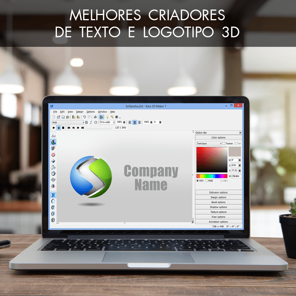 Criar Texto em 3D - Editor de Image Online e Gratis - 30%