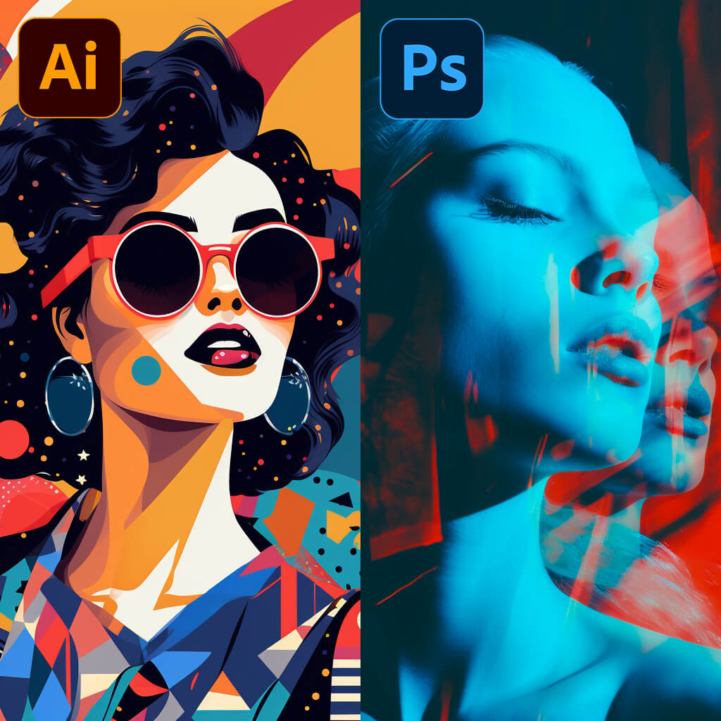 adobe illustrator vs photoshop