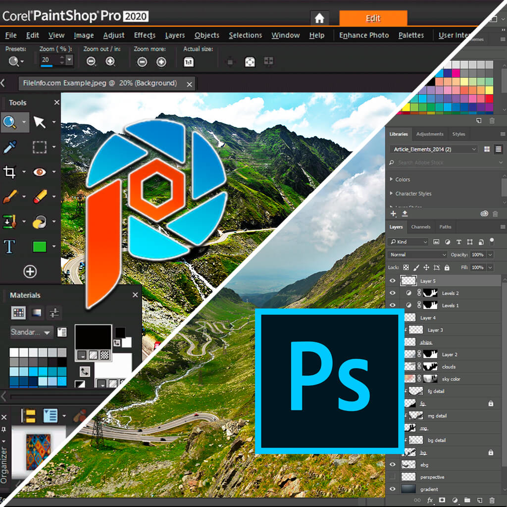 adobe lightroom free vs corel paint shop pro