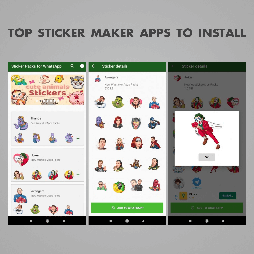 Animated Sticker Maker for Whatsapp - Free Sticker Packs