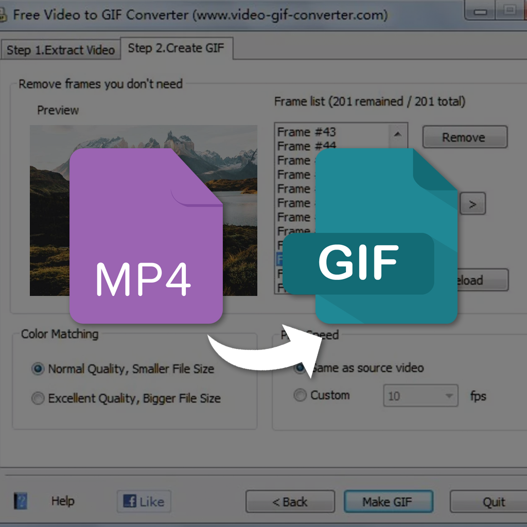 Conversor de vídeo MP4 para GIF