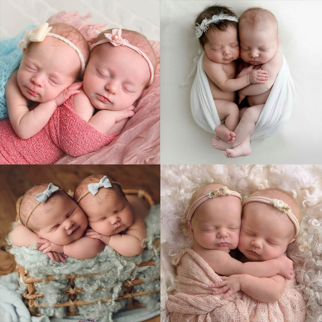 twins boy and girl | Washington DC newborn multiples photographer