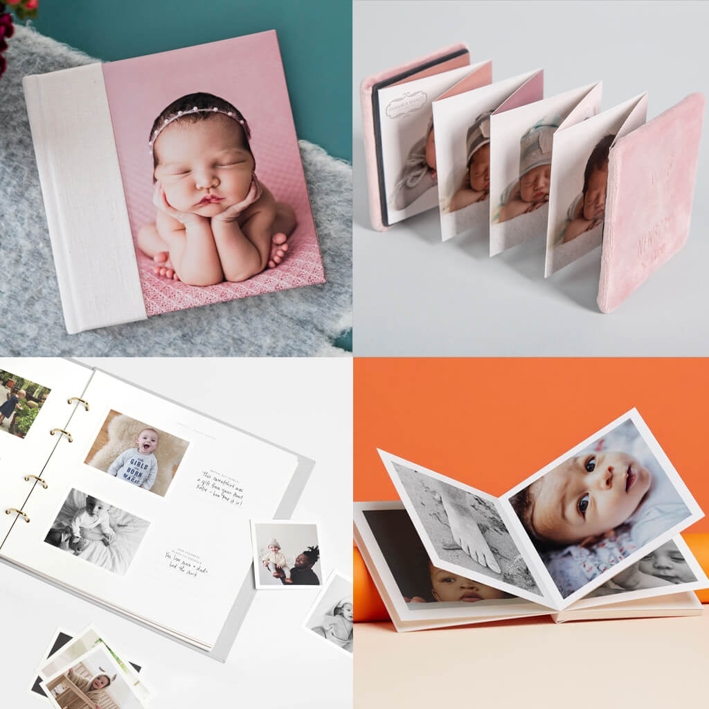 Photo Memory Book. 60 Page Baby Album. Handmade Photo Album