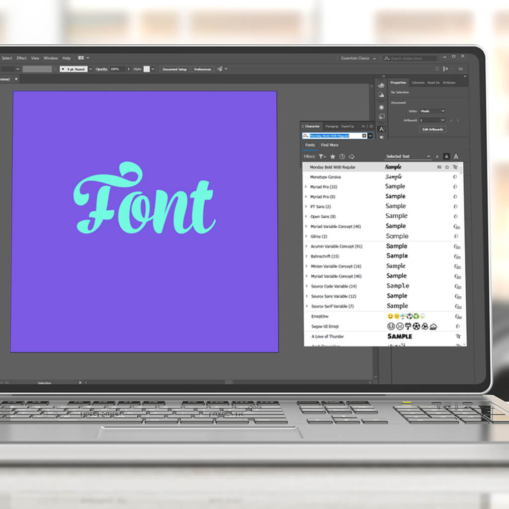 download font pack for illustrator