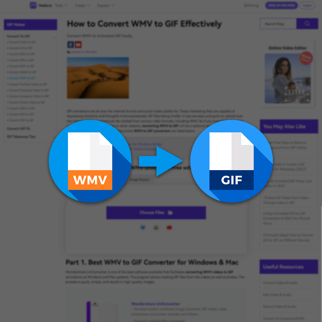 How to Convert  Video to GIF Image using Online Tool 