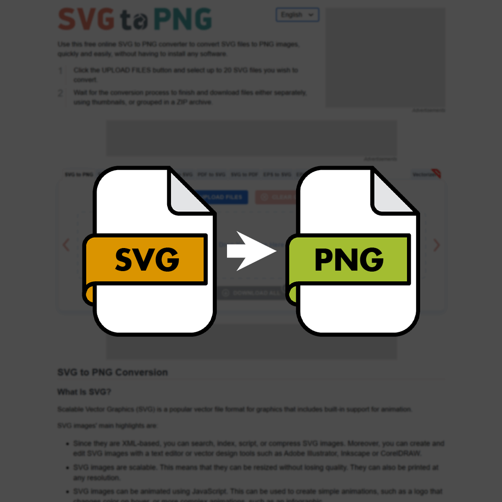 SVG to PNG online converter - rasterize SVG images