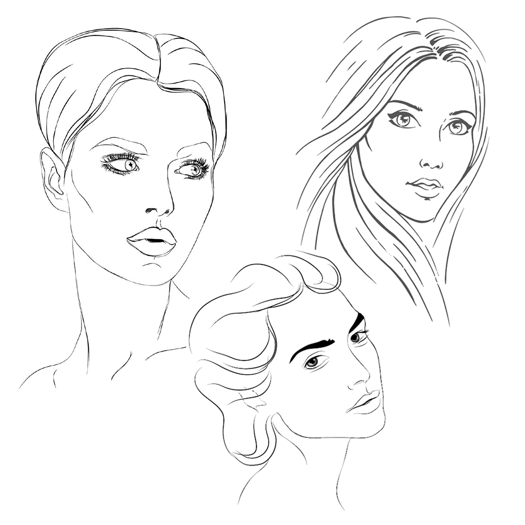  Pretty Women Portraits Coloring Book (2): Gorgeous