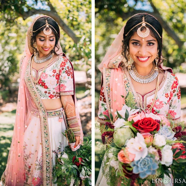 A set of young attractive Asian bride wearing white wedding gown in four  different poses . Concept for pre wedding photography. Stock Photo | Adobe  Stock
