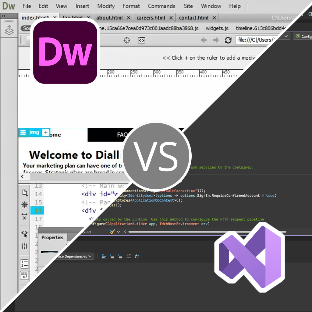 Dreamweaver vs Visual Studio: Which Software Is Better?