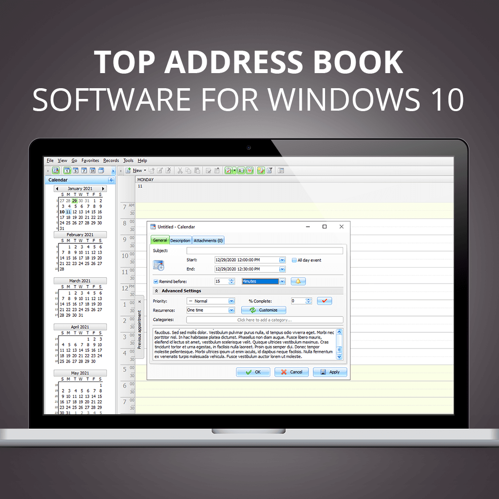 address book software windows 10