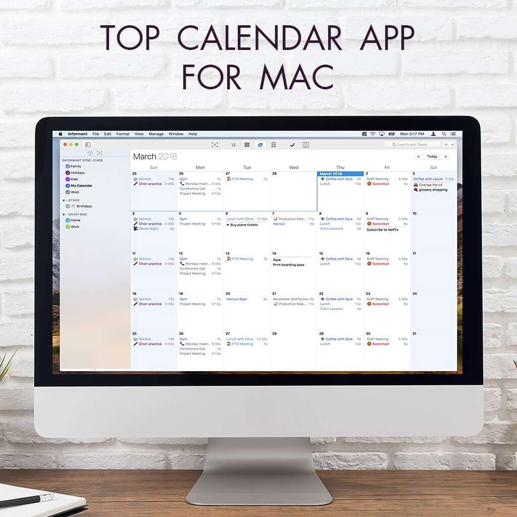 best free calendar workflow app for mac