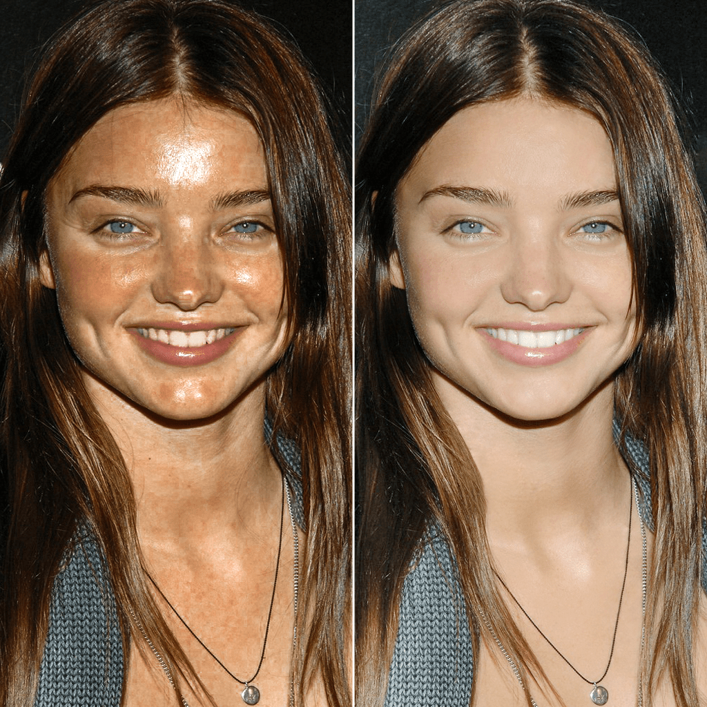 Celebs before and after photoshop