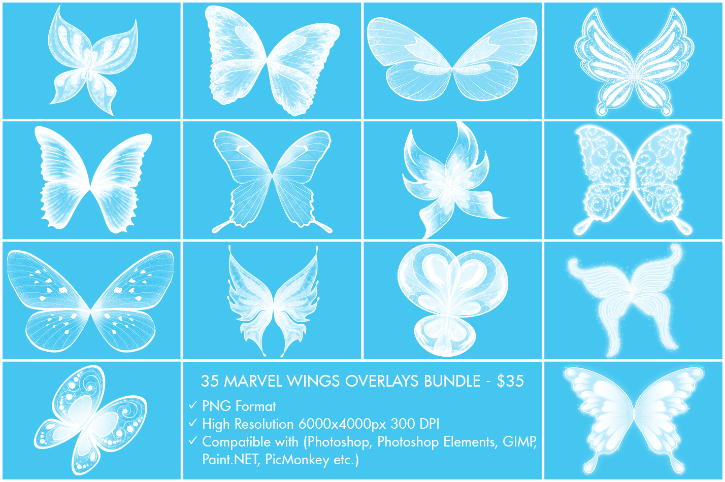 Fairy Wings Overlay Free|Wings Overlay Photoshop Collection