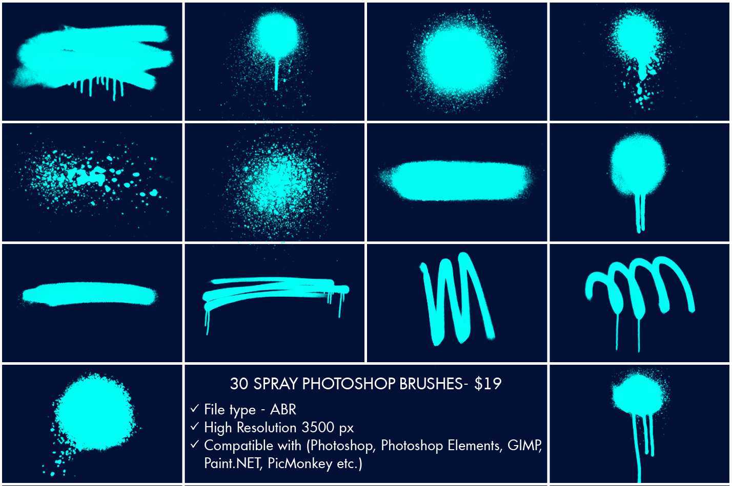 best spray paint brushes photoshop