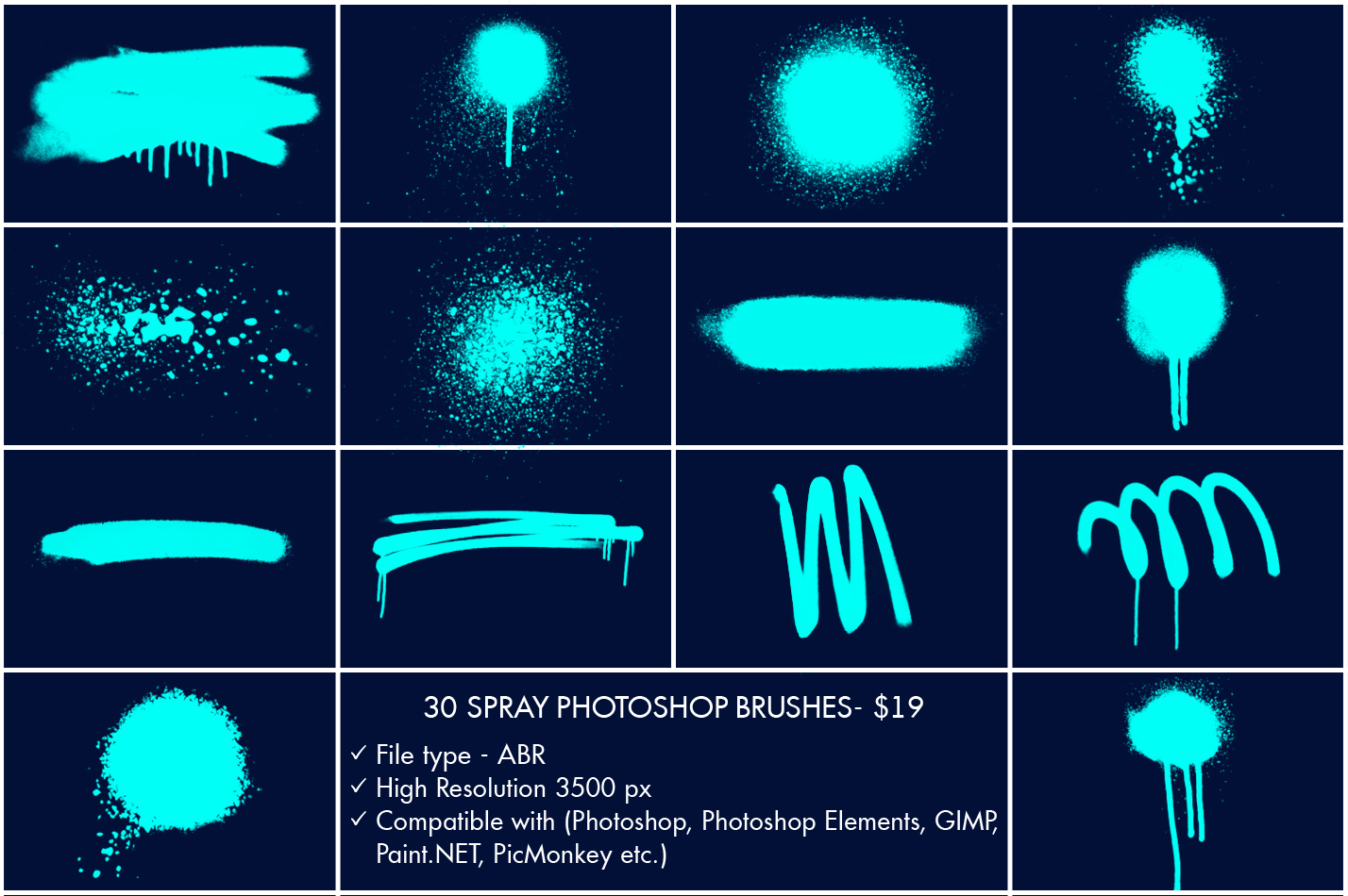 spray brush photoshop free download