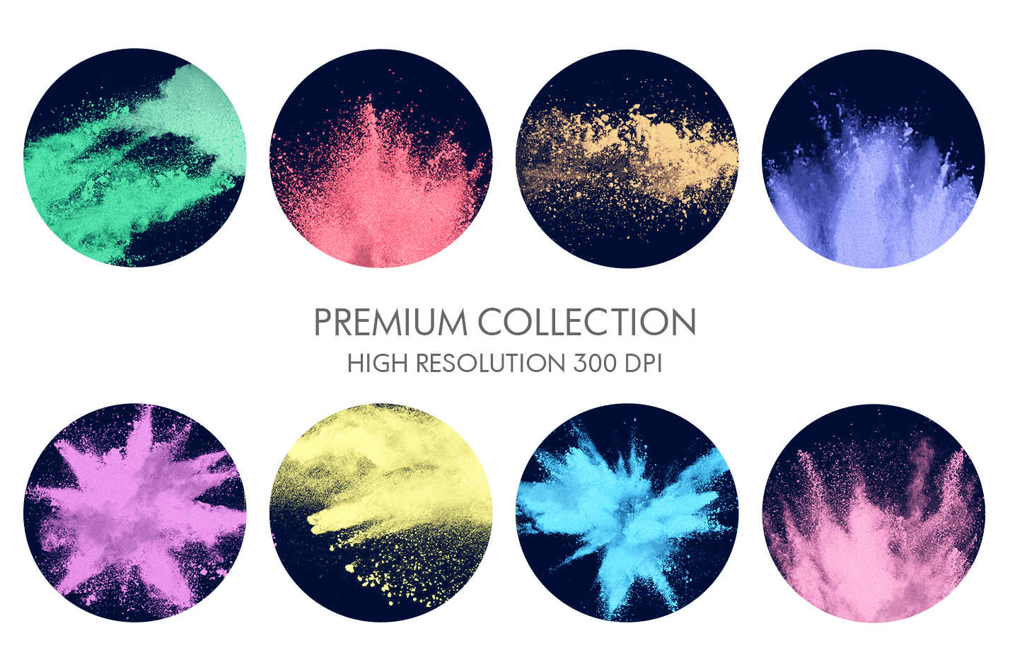 Color Powder Photoshop Overlays – 30 Unique PNG Overlays