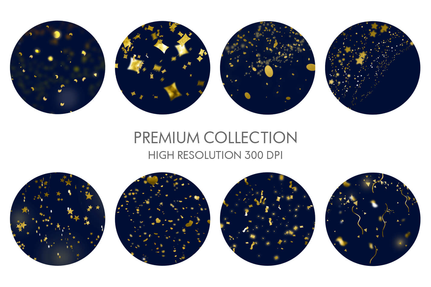 gold confetti photoshop action free download