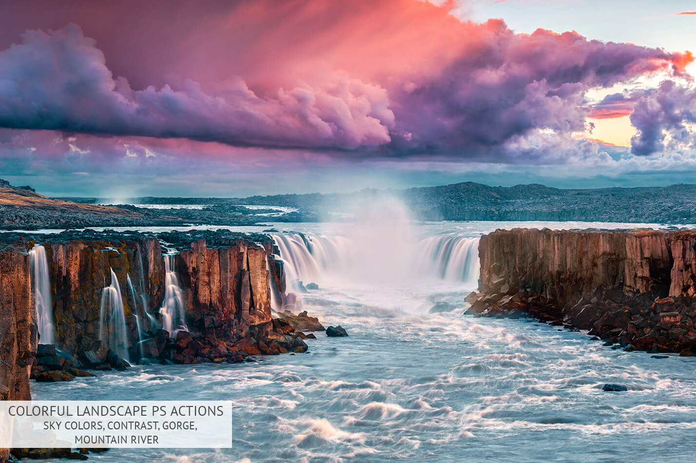 Colorful Landscape Photoshop Actions is a Pack of 45 Actions Photoshop