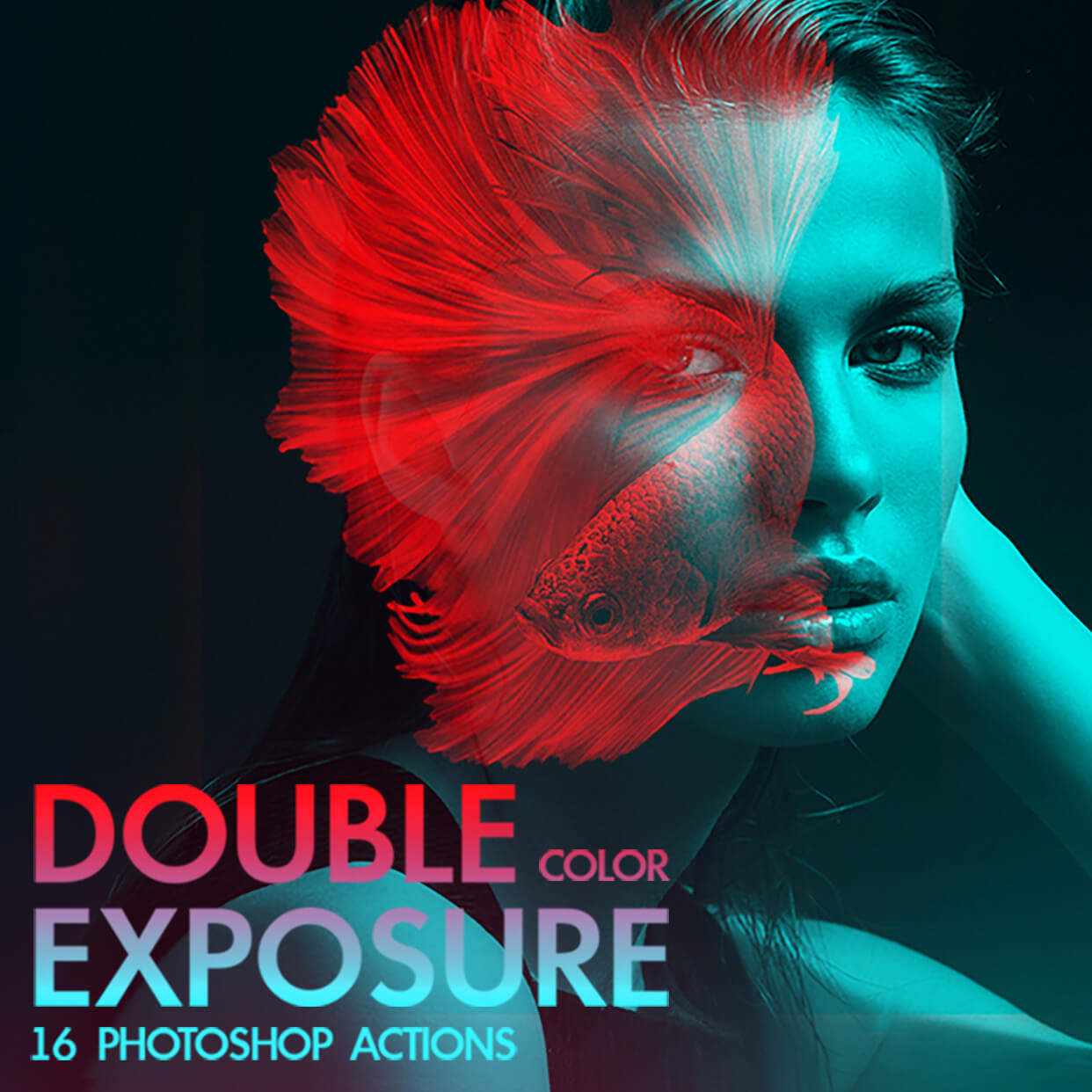 Color Double Exposure Photoshop Actions