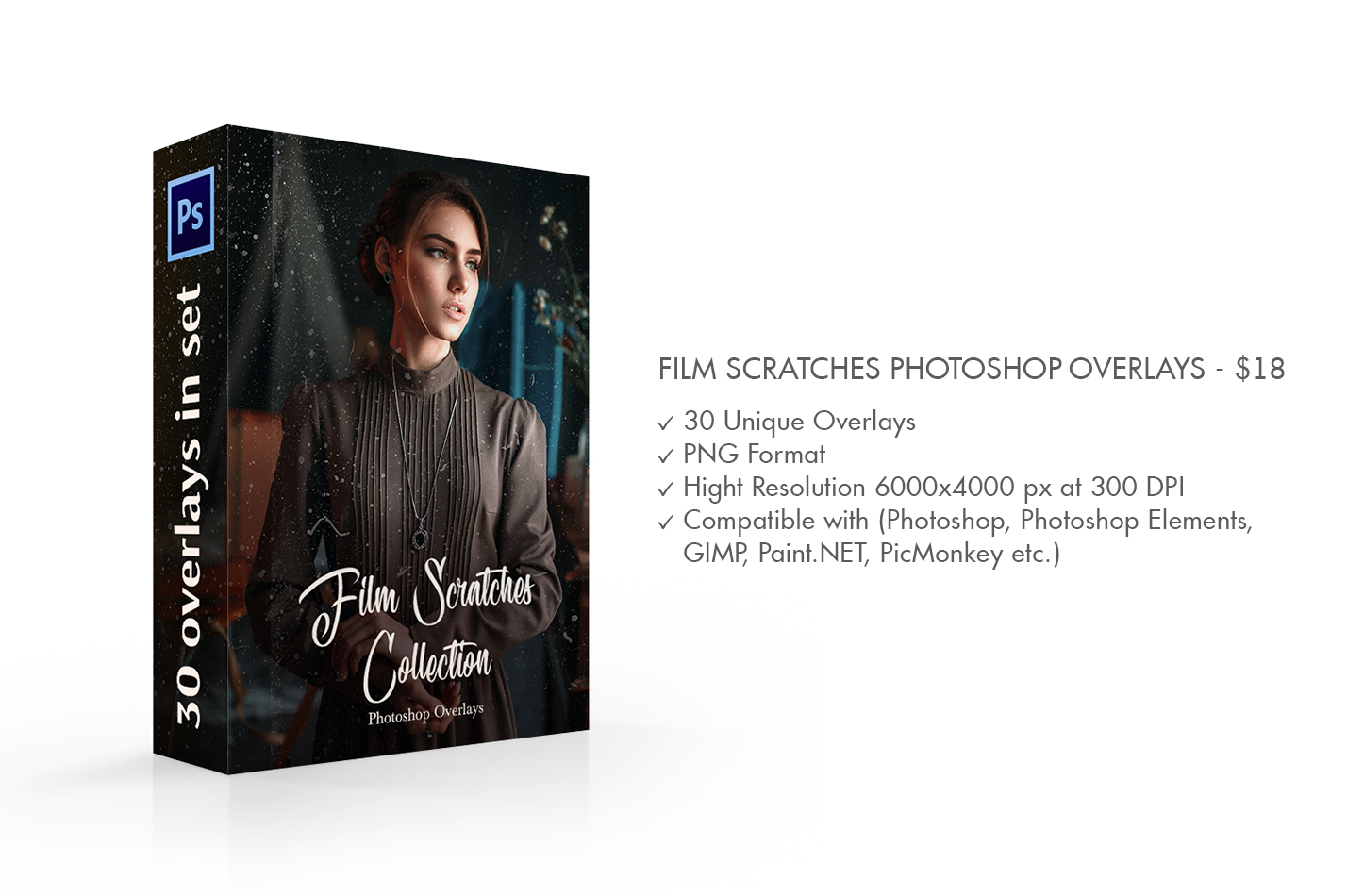 Film Scratches Photoshop Overlays