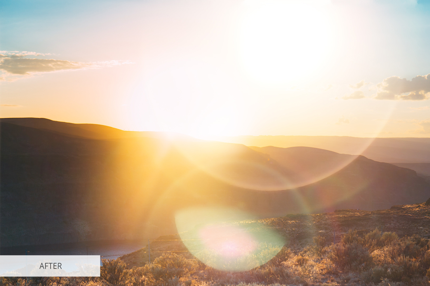 Lens Flare Effect Video Overlay