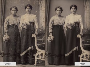 restore old pictures online free two sisters
