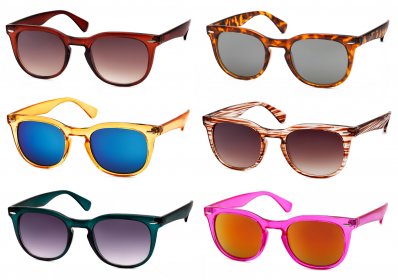 product photo retouching services sunglasses white background