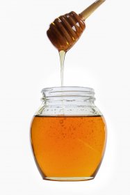product photo retouching services honey on a light background