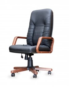 clipping path service black chair on white background