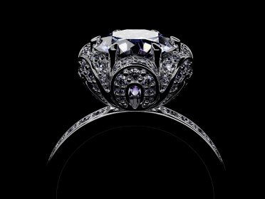 jewelry photo editing software free diamond ring on black background