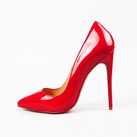 product photo retouching services red shoes on white background